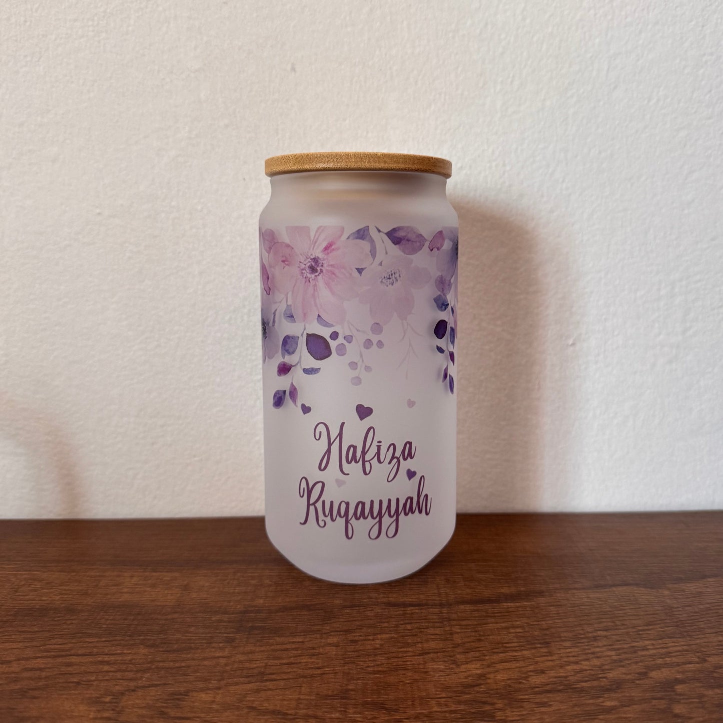 470ml Copo de vidro c/ palhinha