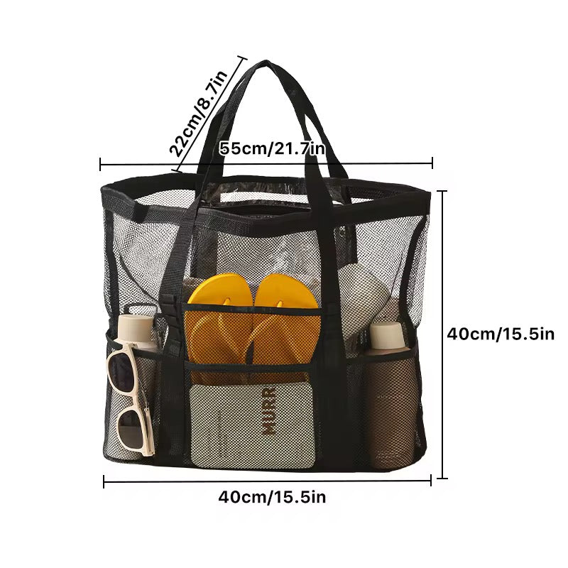 Saco de praia em malha