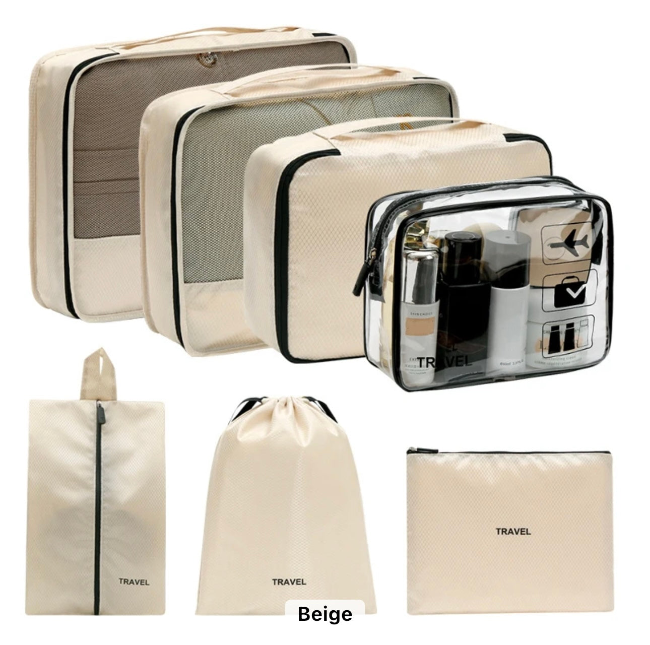 Conjunto organizador para viagens