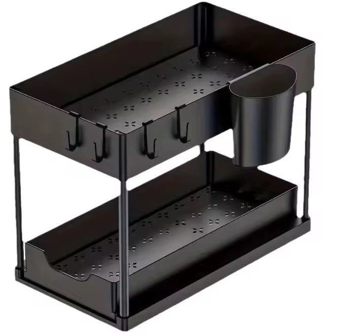 Organizador de 2 niveis com gaveta