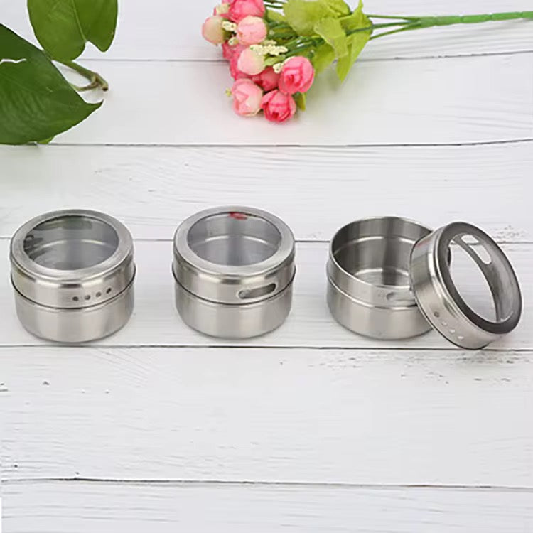 Frascos 6pcs magnético para temperos